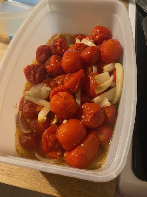 cherry tomato sauce photo