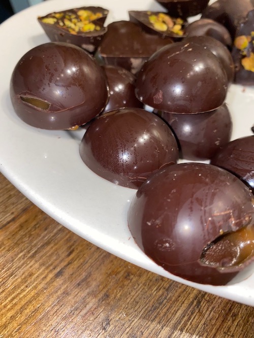 chocolate bonbons photo