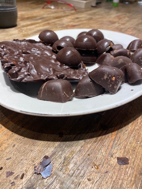 chocolate bonbons photo