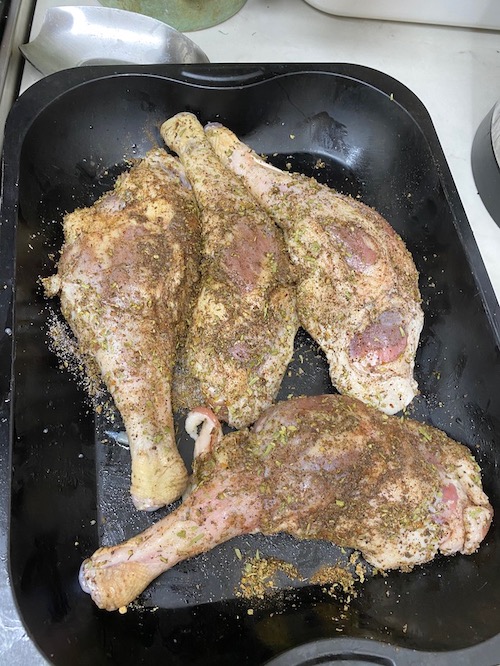 roasted goose leg photo