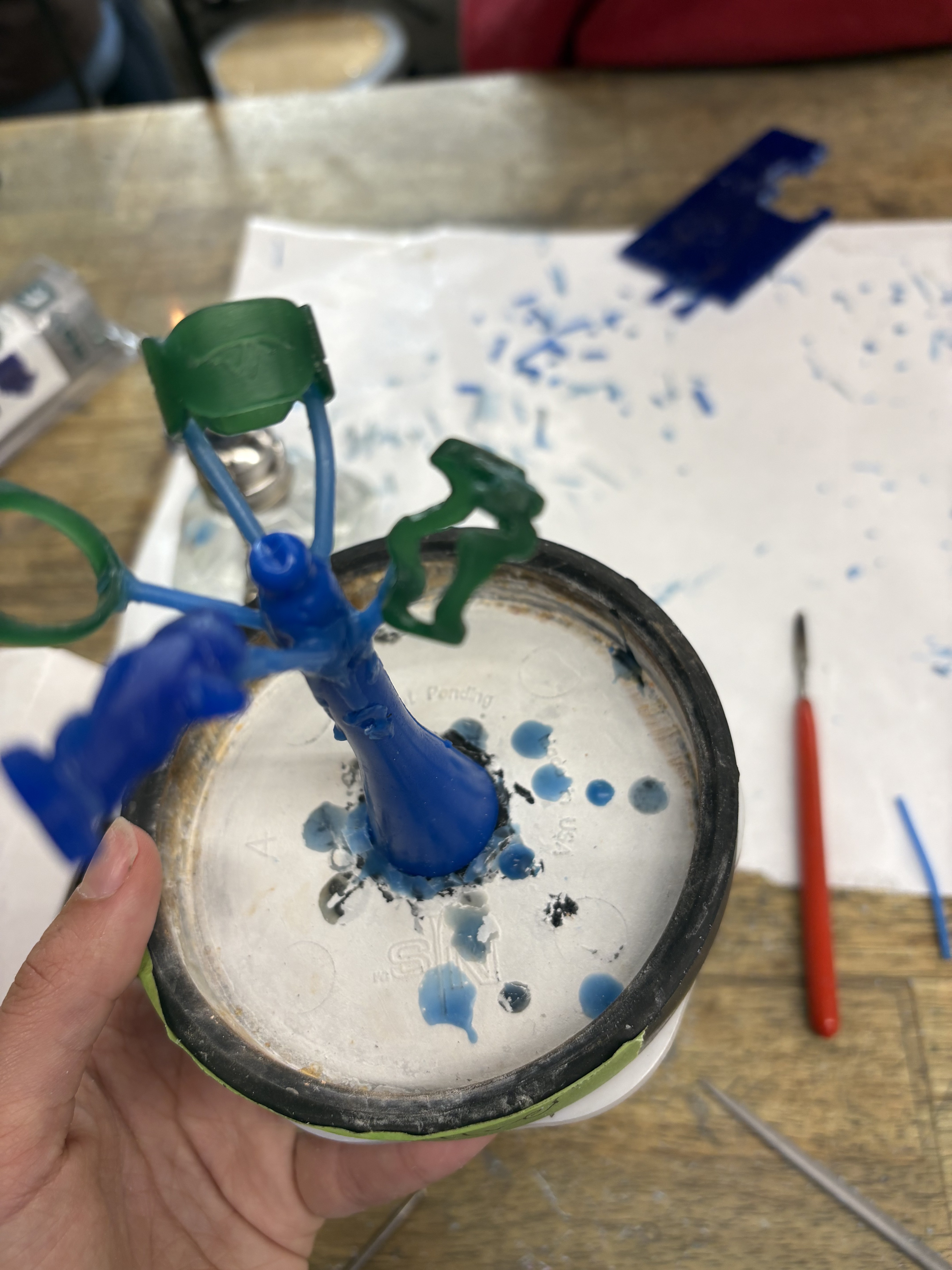 Silversmithing detail